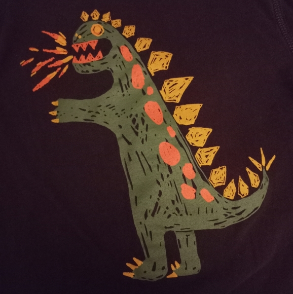 Baby Gap Tyrannosaurus Rex T-Rex Dinosaur Long Sleeve Shirt Boys Size 5 Years - Picture 3 of 9